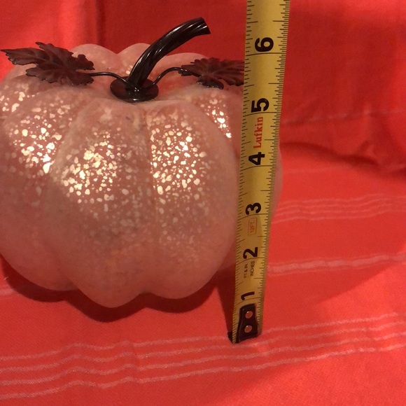 Light Up Mercury Glass Pumpkin Decor - Picture 5 of 7